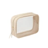 Large-capacity transparent pu cosmetics storage bag, high-end, portable, waterproof and dustproof, travel lipstick and makeup bag Item Picture